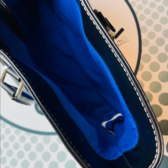 Ralph Lauren Women's Blue/Black Classic Tote Shoulder Bag - Picture 4 of 9